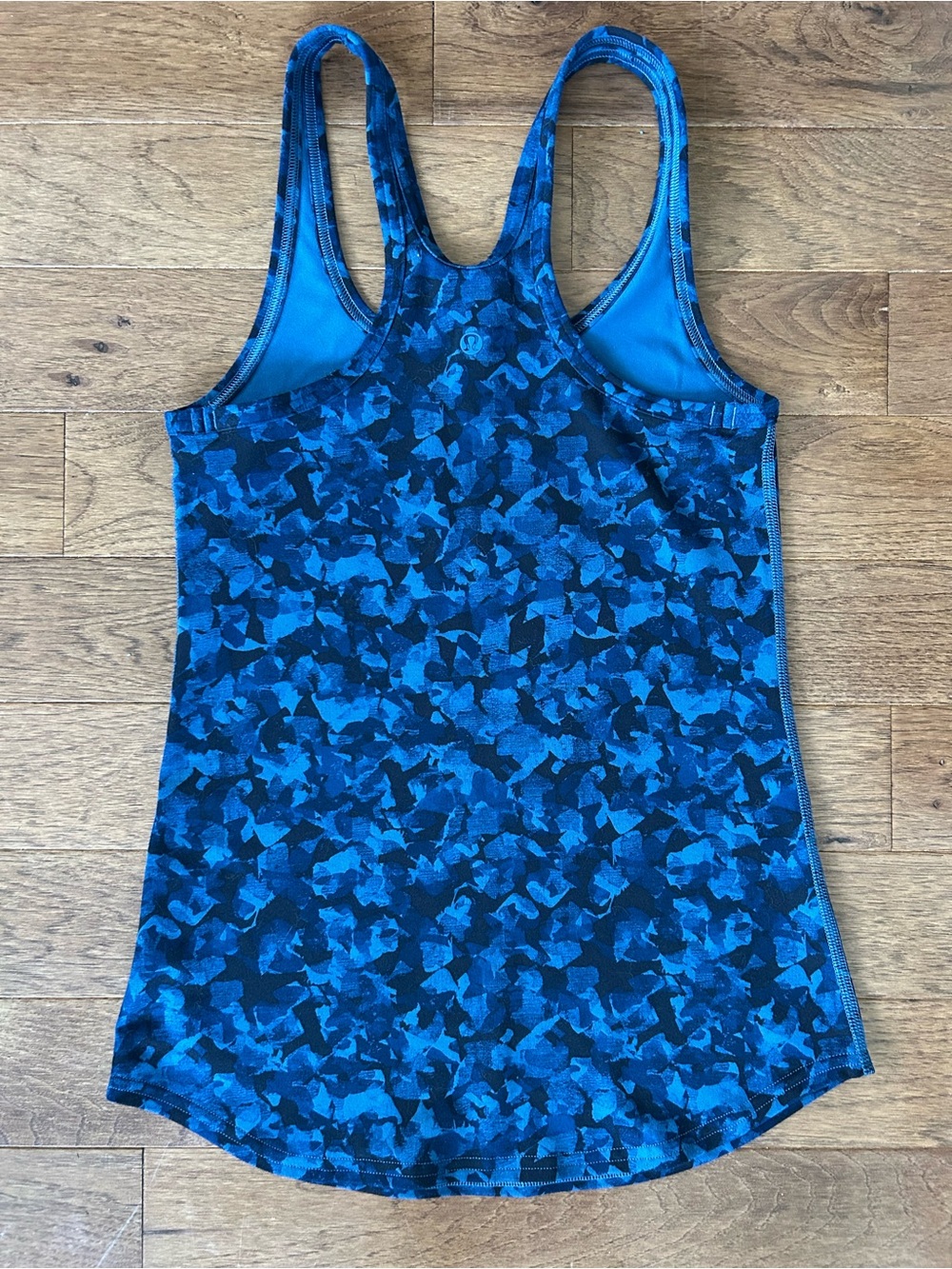 lululemon athletica Blue Camouflage Racerback Tank